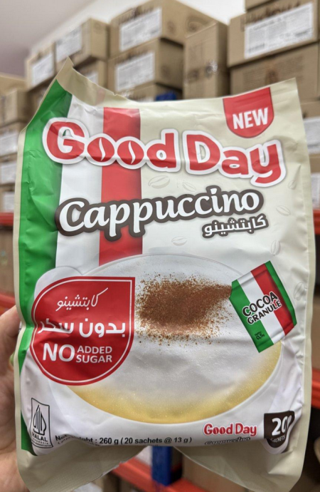 كابتشينو Good day خالي من السكر دايت فيه 20 كيس