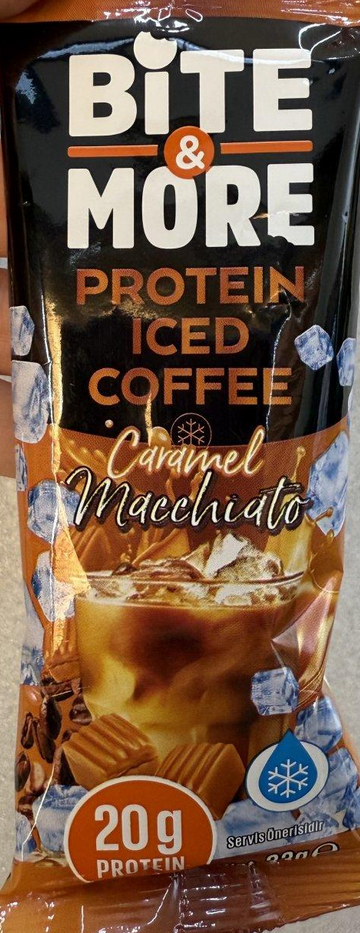 قهوة بروتين كاراميل protein iced coffee وزنه 33غرام