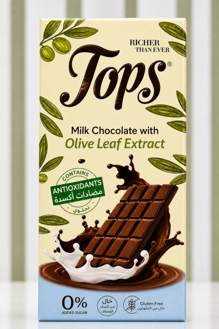 شوكولاتة Tops بالحليب الدايت غنية بمضادات الأكسدة