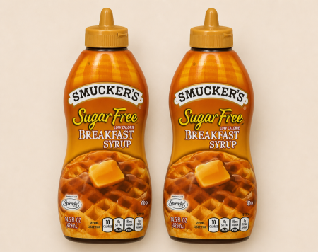سيروب طعم الاصلي الاورجينال breakfast syrup خالي من السكر ومنخفض السعرات الحرارية من Smucker's وزنه 429 غرام