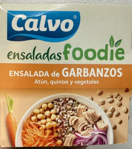 تونا مع سلطة الكينوا calvo غني بالبروتينات و الاوميغا 3 وزن العلبة 190 غرام