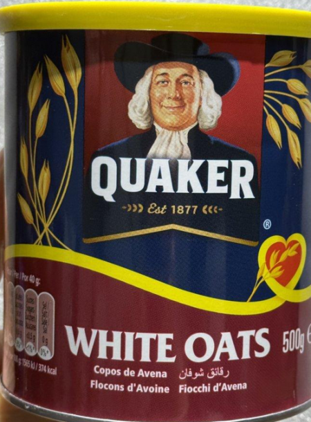 رقائق الشوفان سريع التحضير كويكرQuaker وزنه 500 غرام