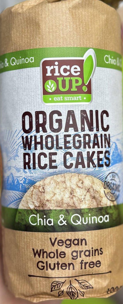 رايس كيك عضوي organic مع الشيا والكينوا الدايت وزنه 120 غرام