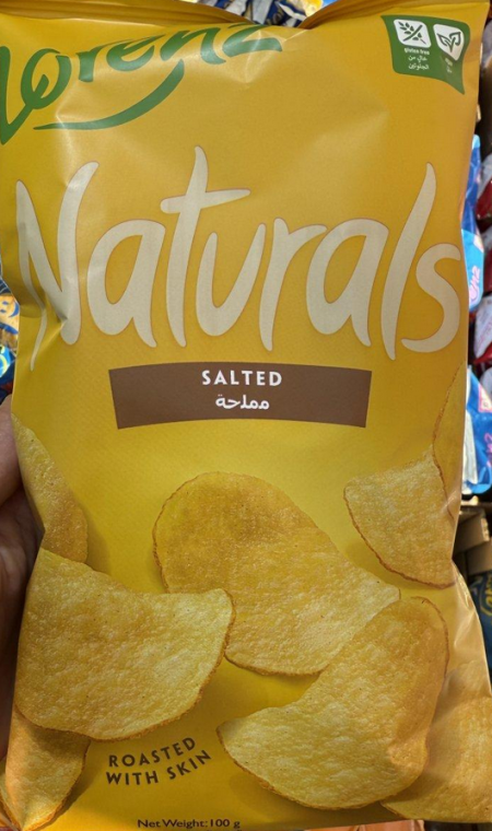 شيبس لورنس بطاطا مملح طبيعي - وزنه 100غرام