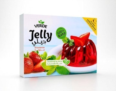 جيلي كيتو verde بالفراولة خالي من السكر وزنه 12 غرام