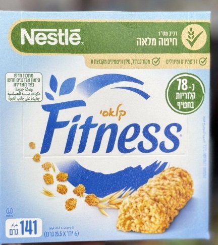 بارات الشوفان fitness فيه 6 بارات