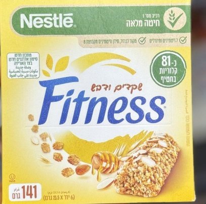 بارات الشوفان fitness مع اللوز و العسل فيه 6 بارات