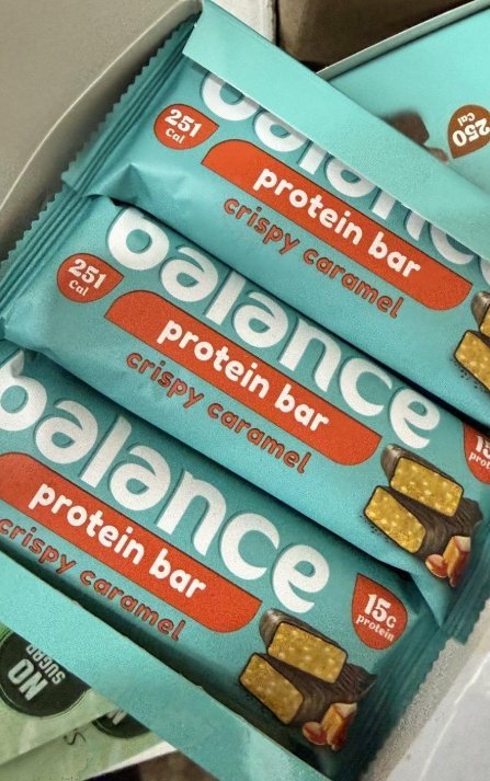 بروتين بار Balance بنكهة الكراميل المقرمش (Crispy Caramel ) وزنه 70 غرام