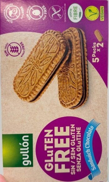 بسكويت جولون سندويش محشي بالشوكولاته خالي من الجلوتين 🍫