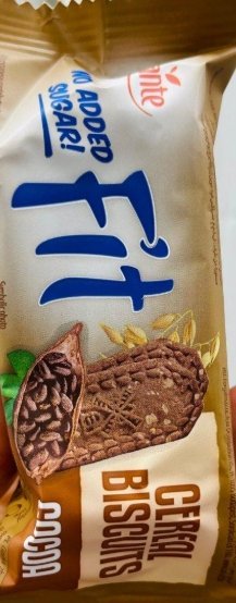 بسكويت الشوفان Fit بالشوكولاته دايت بدون سكر وزنه٥٠ غرام🍫