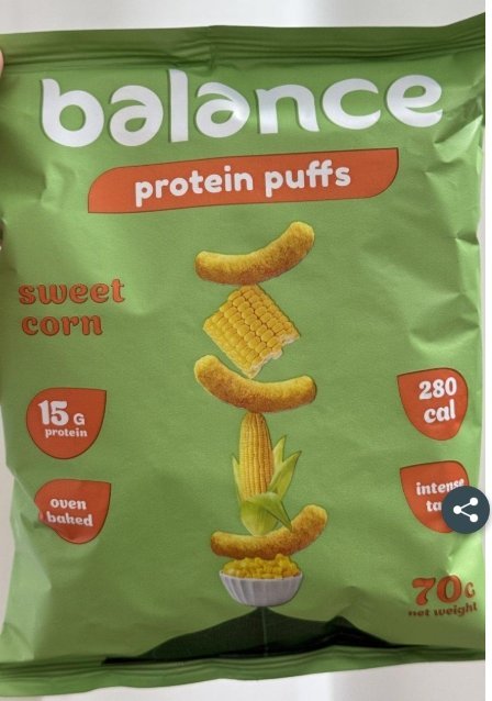 Balance بمبا بالذرة الحلوة عالية البروتين 70غرام