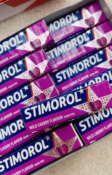 علكة طبية ‏ Stimorol foil بطعم الكرز 🍒