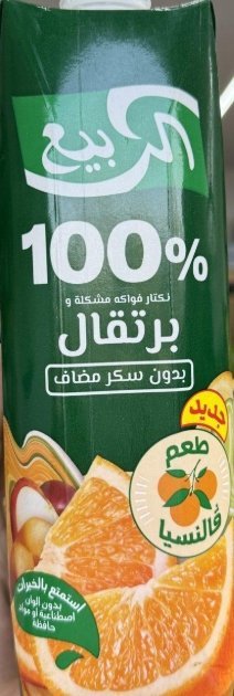 الربيع عصير برتقال وفواكه مشكلة بدون سكر مضاف وزنها 1لتر