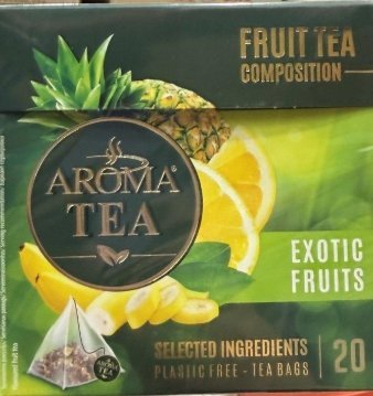 شاي فواكه عطري بنكهة الفواكه الاستوائية من ماركة "أروما تي" (Aroma Tea)