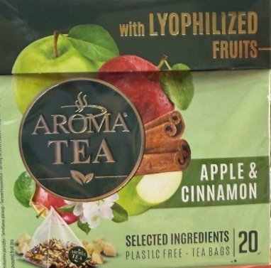 شاي فواكه عطري بنكهة التفاح والقرفة من اروما تي Aroma Tea فيه 20كيس