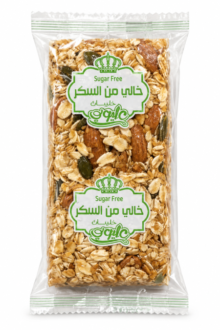 سمسمية مع الشوفان والبذور والمكسرات خالي من السكر وزنه 50 غرام